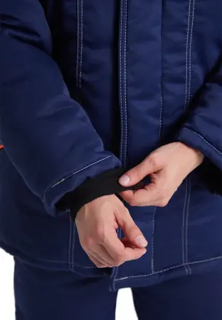 Костюм ВЬЮГА зимний с ПК (т.синий/оранжевый)