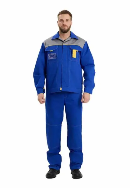 Костюм ДНЕПР Л10-КПК с ПК (васильковый/серый)