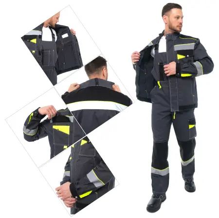 Костюм КОРВЕТ с СОП с ПК (т.серый/черный)