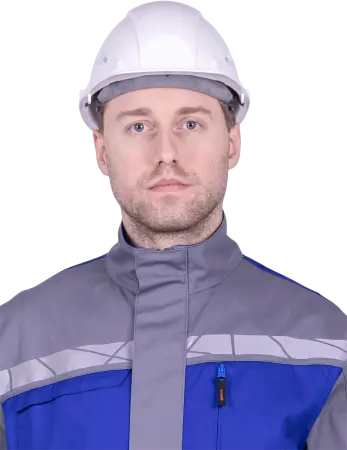 Куртка СТРОНГ ИМПОРТ (серый/васильковый)