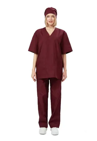 Костюм Хирургический универсальный (бордовый) женские медицинские