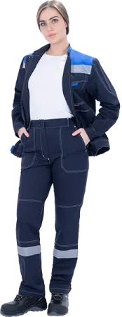 Костюм РАЦИОНАЛИЗАТОР женский с БР (синий/василек)
