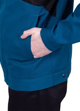 Куртка СТРОНГ (бирюзовый/черный)