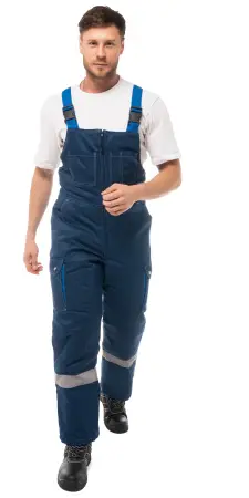 Костюм АНТЕЙ зимний с СОП с ПК (т.синий/васильковый)