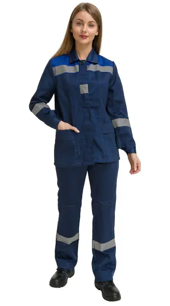 Костюм RONTA KS815 женский с БР (т.синий/василек) Костюм RONTA KS815 женский с БР (т.синий/василек)
