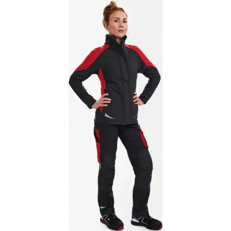 Куртка ENGEL GALAXY 8815-229 женская софтшелл (серый/красный)