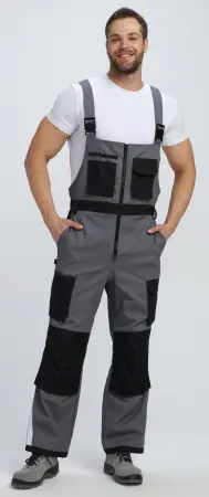 Полукомбинезон МИЛАН NEW CH МВО (т.серый/черный)