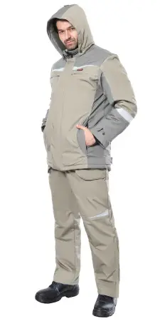 Костюм СИРИУС-ОЗОН зимний с БР (св.оливковый/т.оливковый)