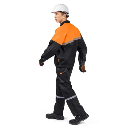 Костюм ЕНИСЕЙ с БР (черный/оранжевый)