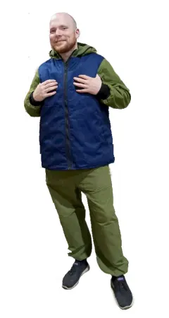 Жилет утепленный универсальный (т.синий)