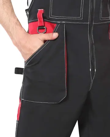 Полукомбинезон СИРИУС-АГАТ (черный/красный)