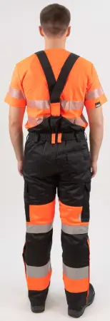 Зимние сигнальные брюки на подтяжках Dimex 6022