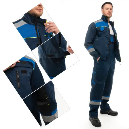 Костюм БРУКЛИН с ПК (синий/василек/черный)