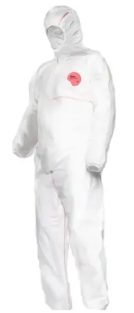 Комбинезон RUGARD® 703FR от производственных загрязнений одноразовый (белый/голубой)