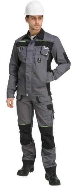 Костюм RONTA KS810 с ПК (т.серый/черный/лайм) Костюм RONTA KS810 с ПК (т.серый/черный/лайм)