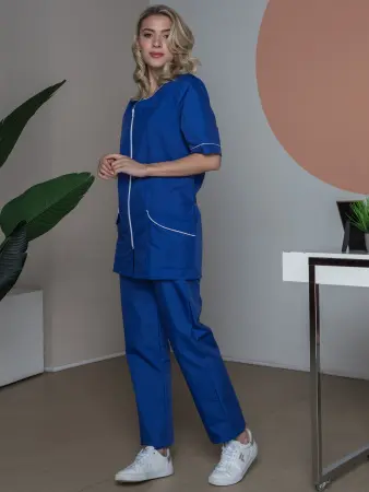 Костюм ВЕРА женский с БР (васильковый)