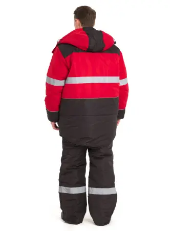 Костюм НОРДМЕН зимний с СОП с ПК (красный/чёрный)