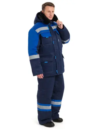 Костюм НОВА зимний с ПК (синий/василёк)