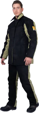 Костюм сварщика комбинированный спилок/брезент утепленный 2.6
