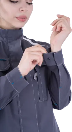 Куртка ТУРБО SAFETY женская (серый/т.серый)