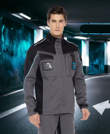 Костюм ИНДЕВОР с БР (серый/черный)