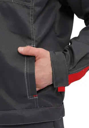 Костюм ФАВОРИТ с ПК смесовая (серый/св.серый)