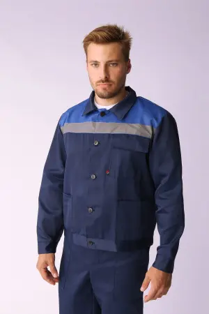 Костюм Т-2 СОП с ПК (т.синий/васильковый)