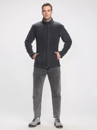 Куртка ТАЙФУН флис (серый)