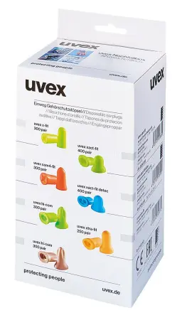 Беруши UVEX ХАЙ-КОМ одноразовые для диспенсера (лайм)