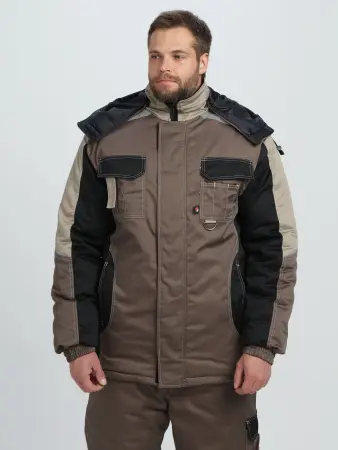 Костюм МЕГА IMP зимний с БР (коричневый/черный/бежевый)