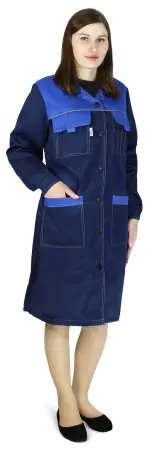 Халат НОВА женский (синий/василек)