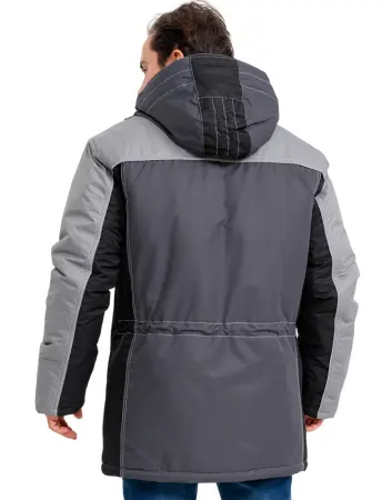 Куртка RONTA KR615 MEMBRANE зимняя (т.серый/черный/св.серый)