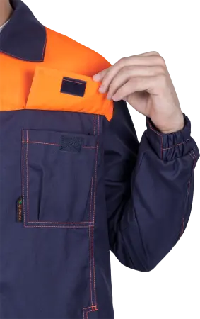 Костюм ХИМОС противокислотный (т.синий/оранжевый)