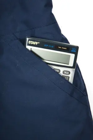 Костюм БАРРИК-2 СОП зимний с ПК (т.синий/васильковый)