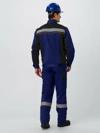 Костюм Практик СОП (тк.Смесовая,210) п/к, т.синий/черный