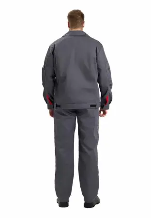 Костюм КИРЖАЧ Л10-КБР с БР (серый/красный)