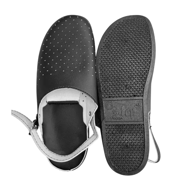 Сабо ПВХ искусственная кожа (черный)