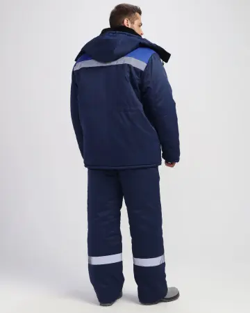 Костюм Т-2 зимний с ПК (т.синий/васильковый)