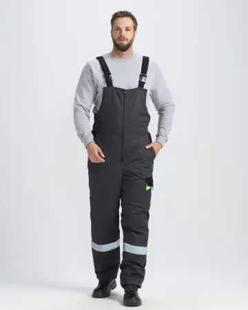 Костюм ХОВАРД зимний с ПК (т.серый/черный/лимонный)