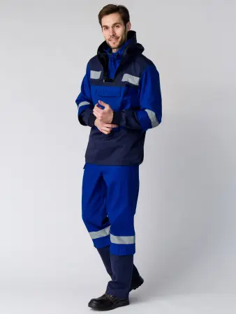 Костюм ИМПУЛЬС с БР противоэнцефалитный антигнус (т.синий/васильковый)