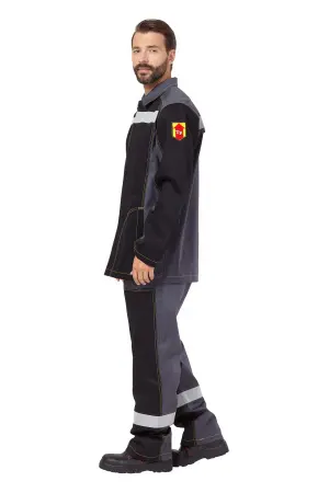 Костюм сварщика ФАЙМЕР 1 с БР (серый/черный)