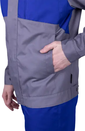 Куртка СТРОНГ ИМПОРТ (серый/васильковый)
