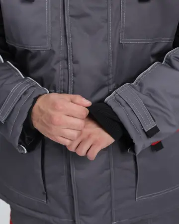 Костюм ЗИМНИК зимний с ПК (т.серый/черный/красный) Костюм ЗИМНИК зимний с ПК (т.серый/черный/красный)