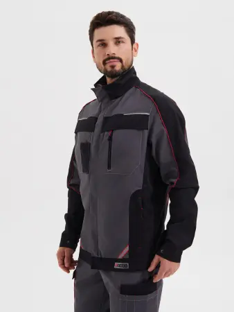 Костюм КОСТА с БР (серый/чёрный/красный)