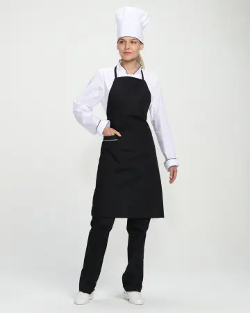 Костюм ГУРМАН женский (белый/черный)