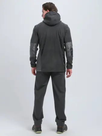 Куртка КЭМП флисовая с капюшоном (т.серый)