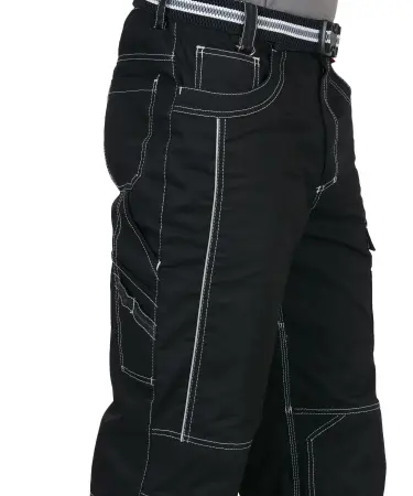 Брюки СИРИУС-ПРЕСТИЖ кант СВМ (черный)