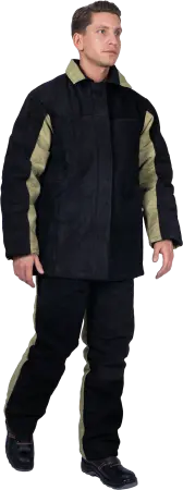 Костюм сварщика комбинированный спилок/брезент утепленный 2.6