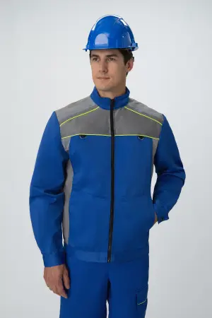 Костюм ПРАКТИК СОП с ПК (васильковый/серый)