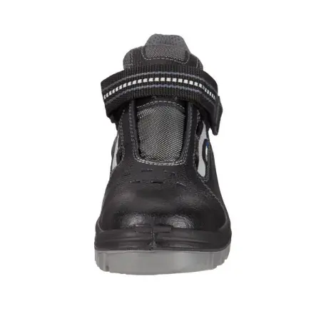 Полуботинки КОРВЕТ-2 ПУ-ТПУ с перфорацией с МП (черный/серый)